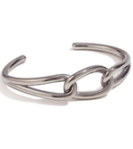 Load image into Gallery viewer, CHIARA LUCKY KNOT BANGLE SILVER
