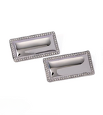 Load image into Gallery viewer, LOGAN RECTANGULAR EARRING SILVER
