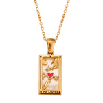 Load image into Gallery viewer, LOVERS TAROT NECKLACE