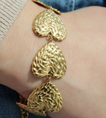 Load image into Gallery viewer, ALL MY HEARTS BRACELET GOLD
