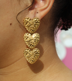 Load image into Gallery viewer, ALL MY HEARTS EARRING GOLD
