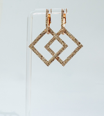 Load image into Gallery viewer, ELAXI SQUARE CRYSTAL EARRING
